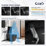 COZY Square Smart Toilet | Foot Sensor, Auto Flush, Tankless & Instant Heat