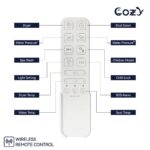 COZY Electric Elongated Bidet Toilet Seat with Self-Cleaning Dual Nozzle