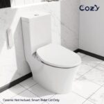COZY Electric Elongated Bidet Toilet Seat with Self-Cleaning Dual Nozzle