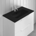 Royo Enzo 24" Ceramic Washbasin Matt Black