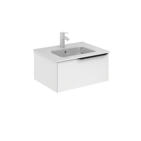 Royo Unit 24" Mio 1dr Matt White / Black Handle