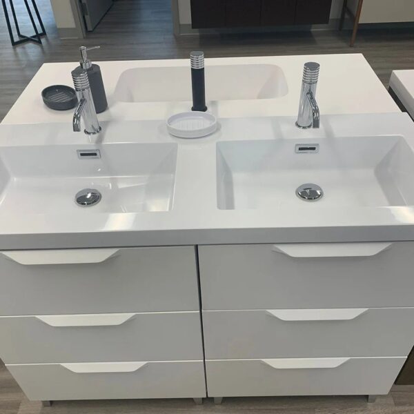 Royo Bari 48" Gel Coat Washbasin - 2 Bowls
